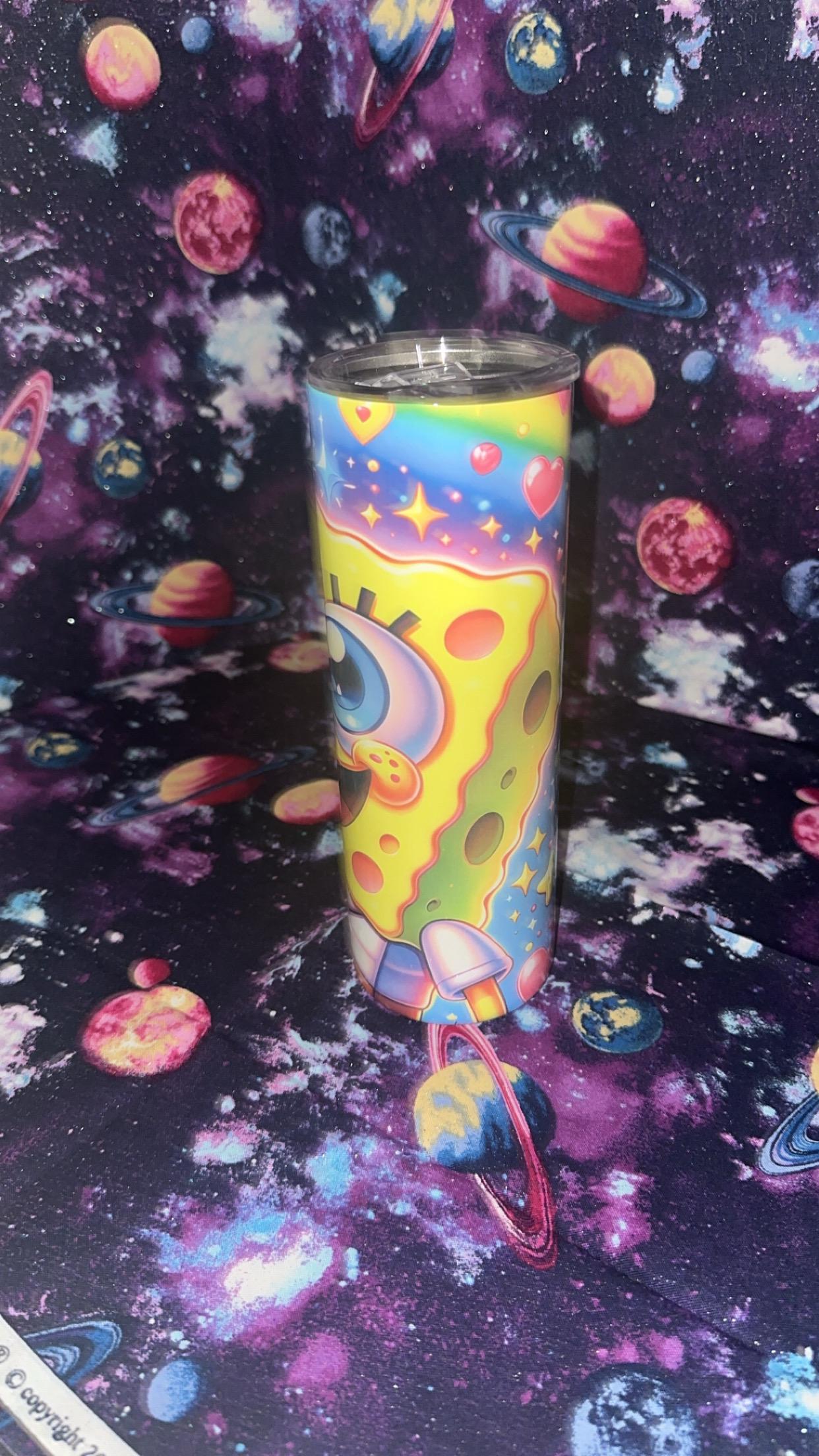 SpongeBob Tumbler: Vivid 20 OZ Metal Cup