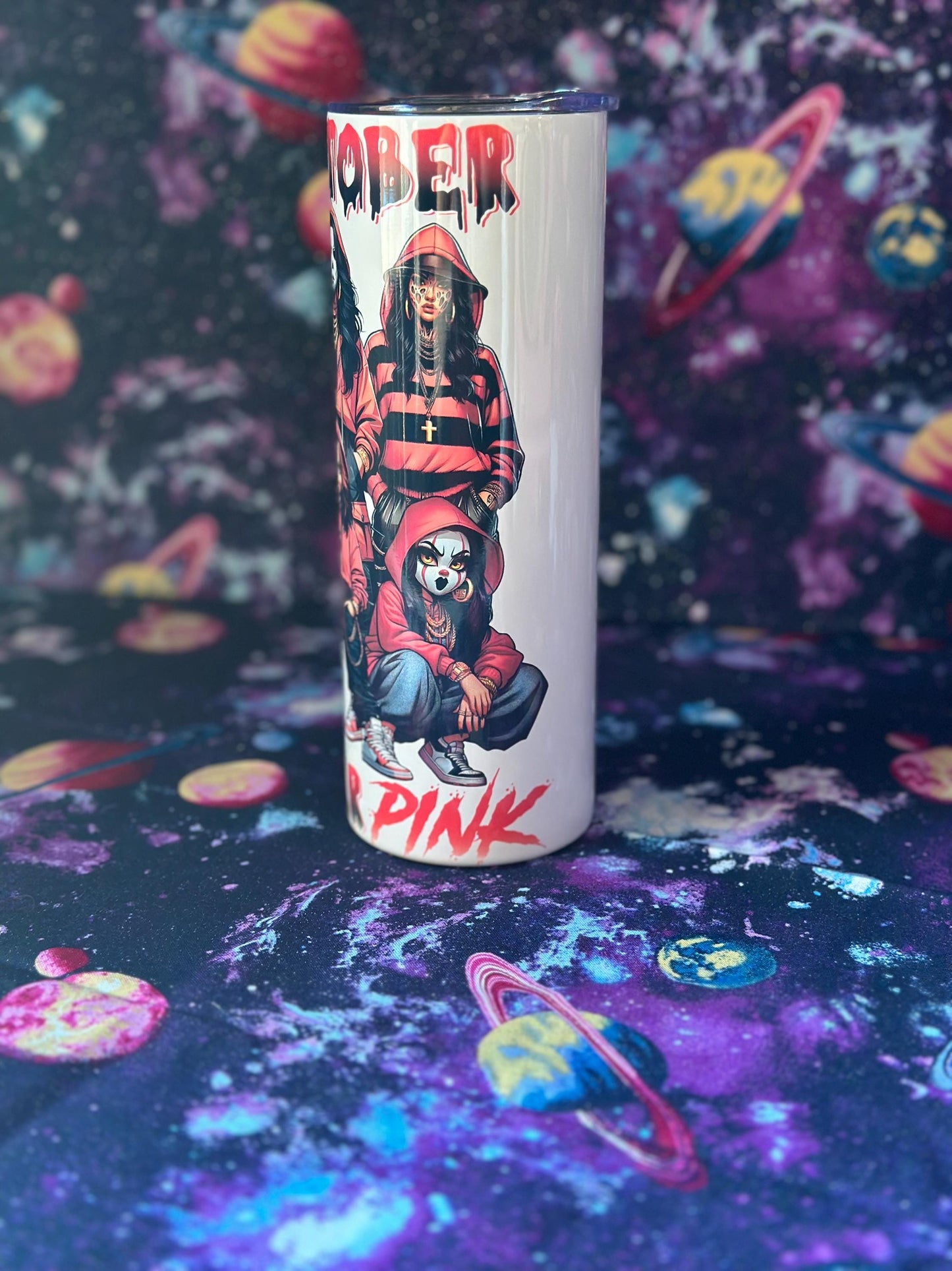 In October We Wear Pink Tumbler