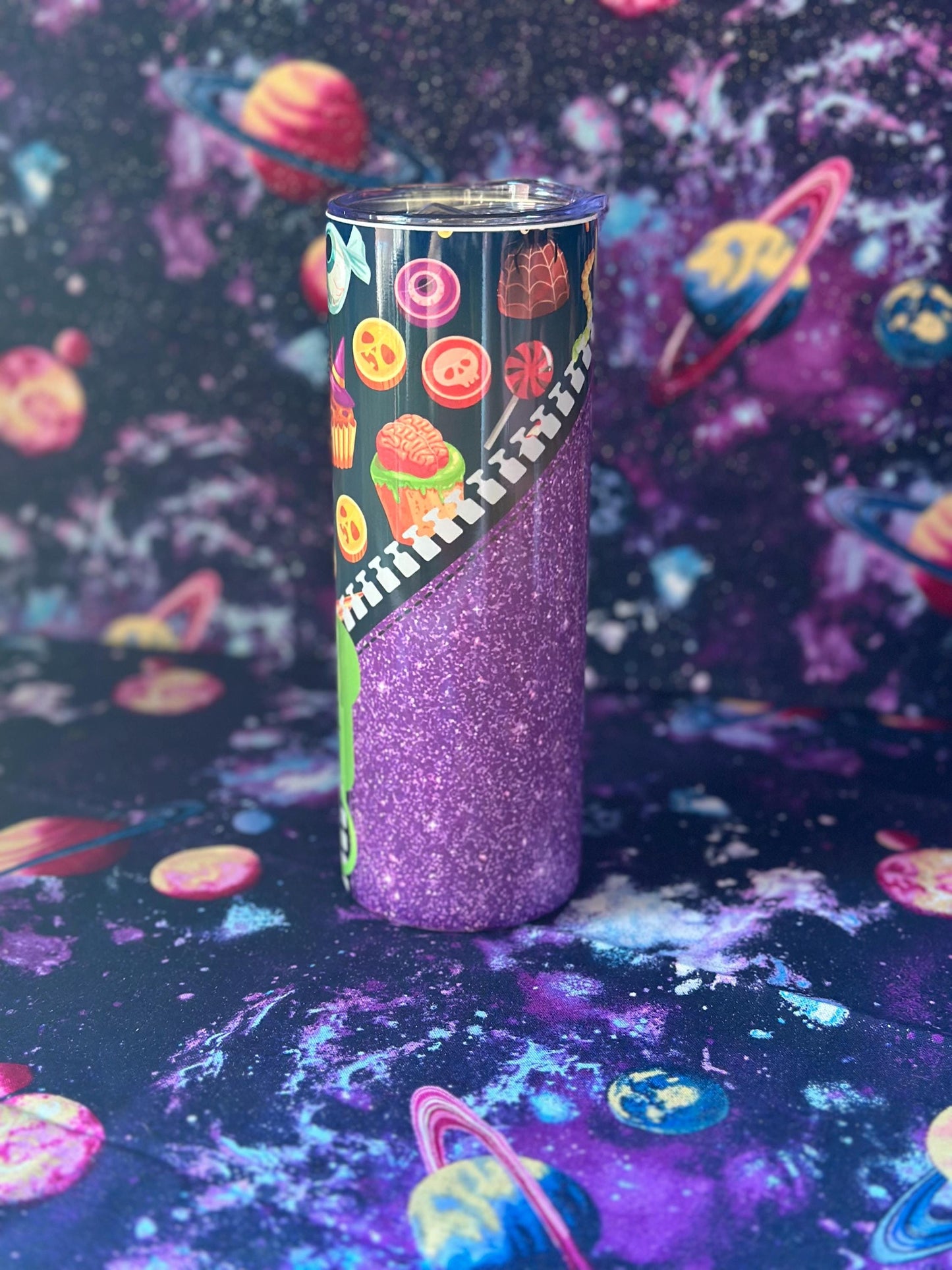 Halloween Candy Zipper Tumbler