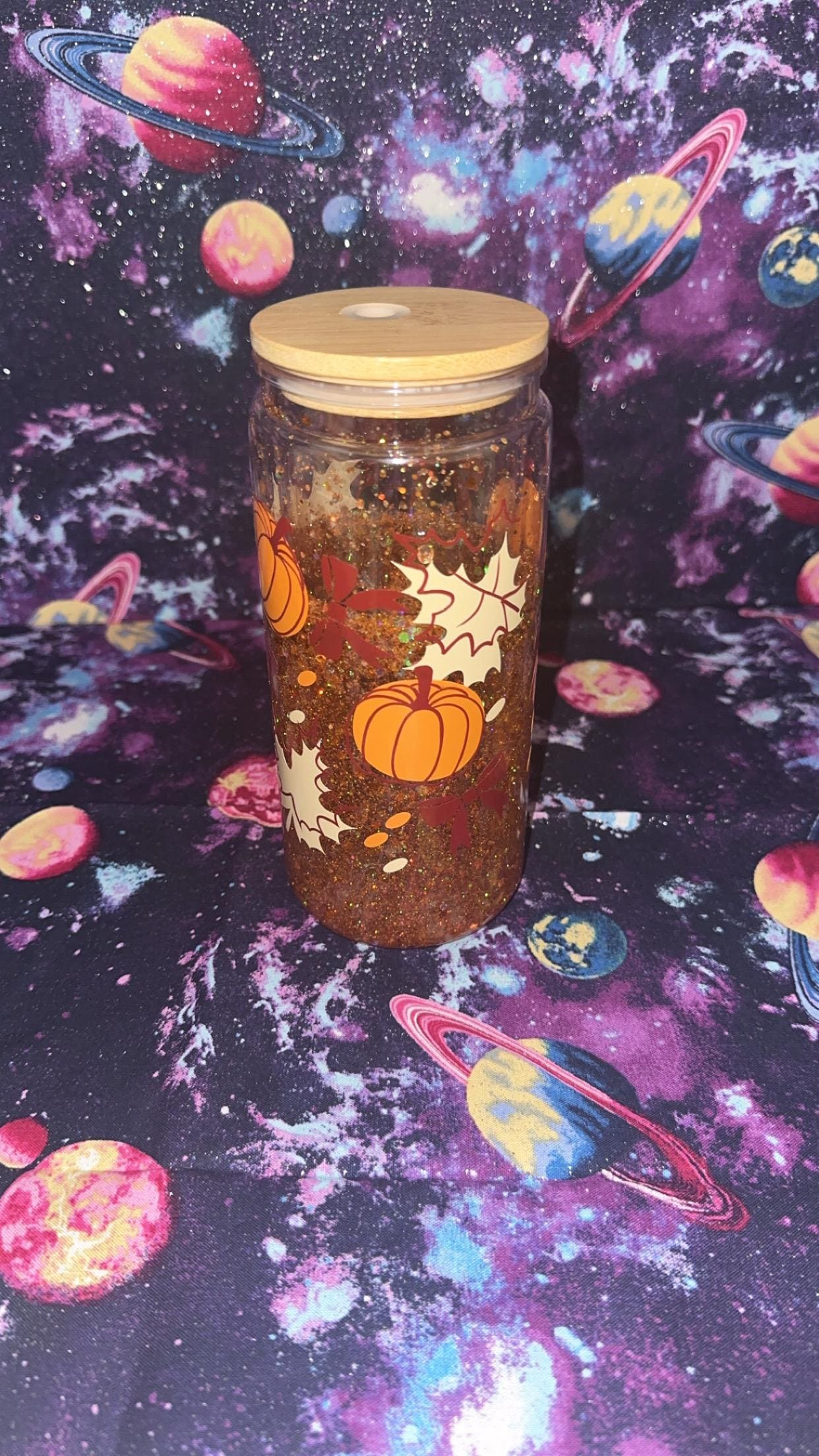 Fall Snowglobe Tumbler