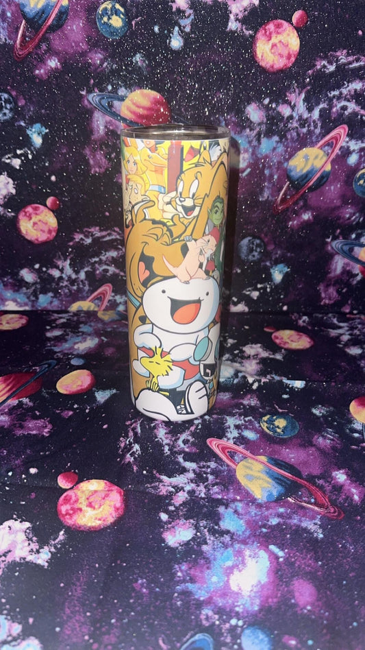 Cartoon Blasted Tumbler